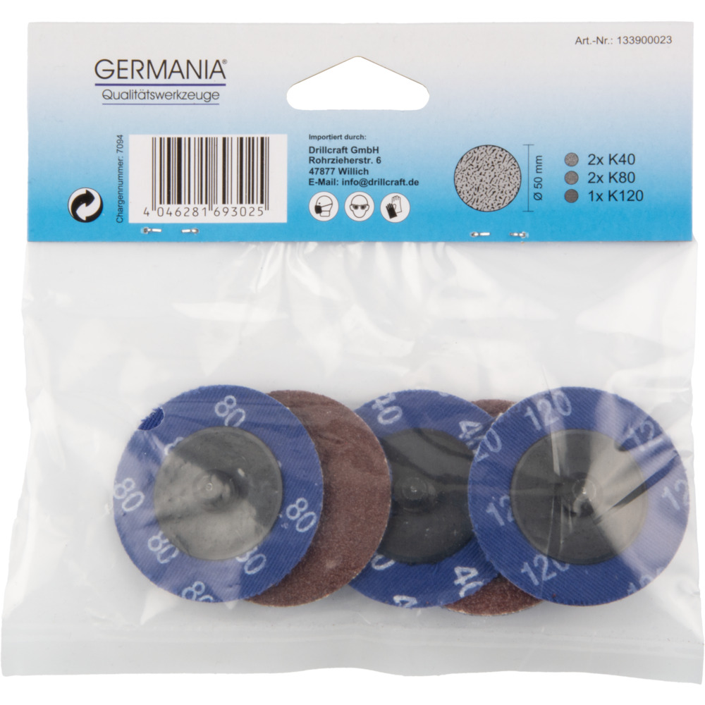 Schleifscheiben-Set &Oslash; 50 mm 5-teilig image number 2
