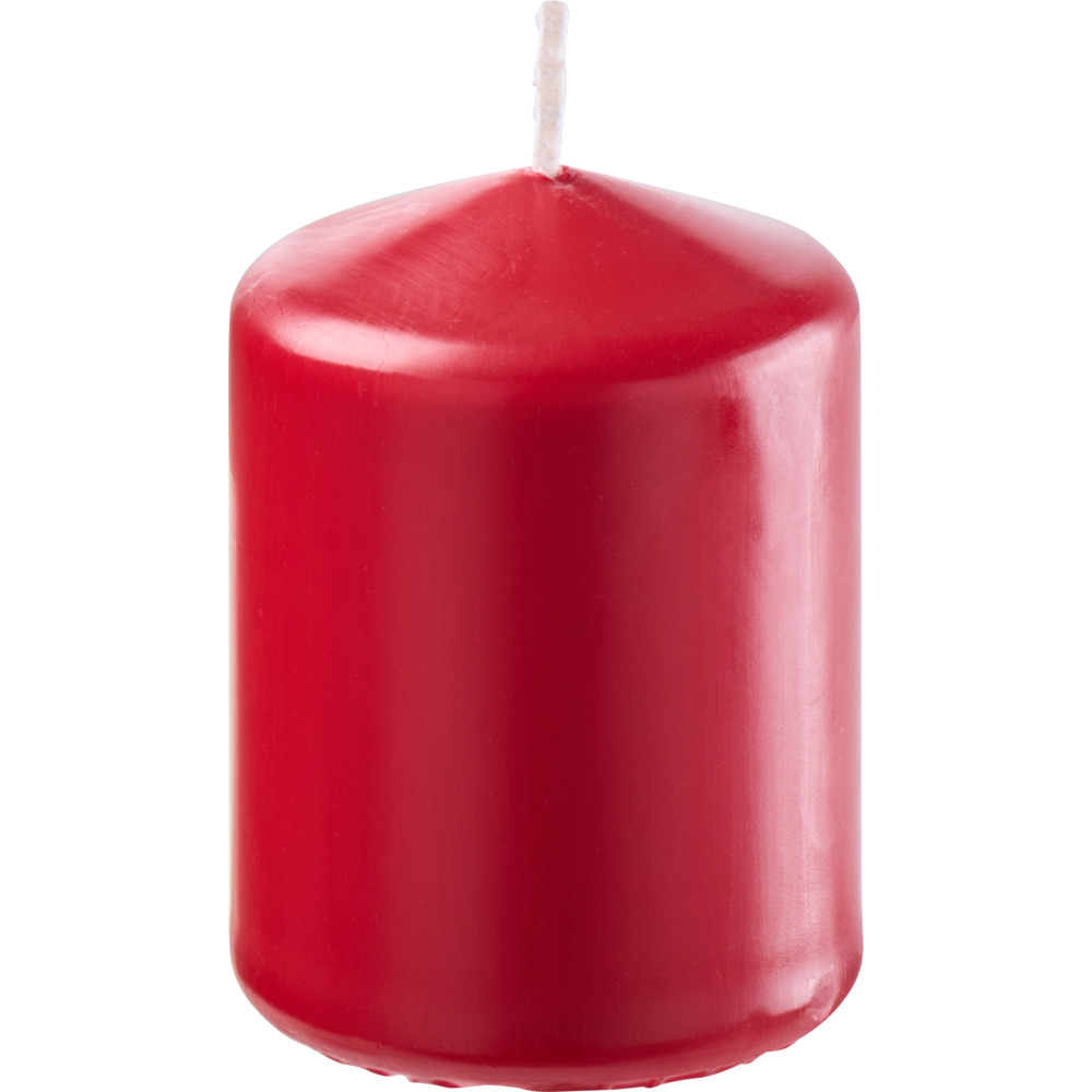 Stumpenkerze 80 x Ø 57 mm karminrot