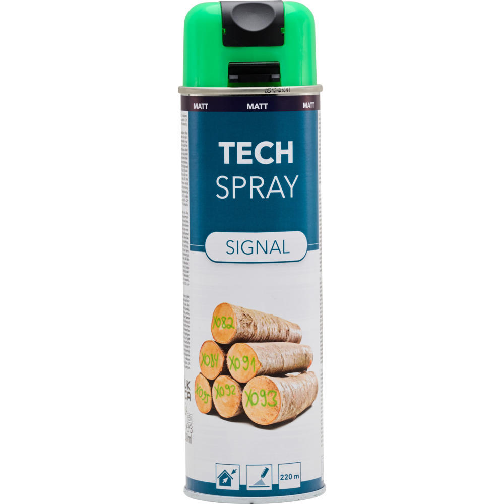 Tech Spray Signal matt, Markierspray 500 ml grün