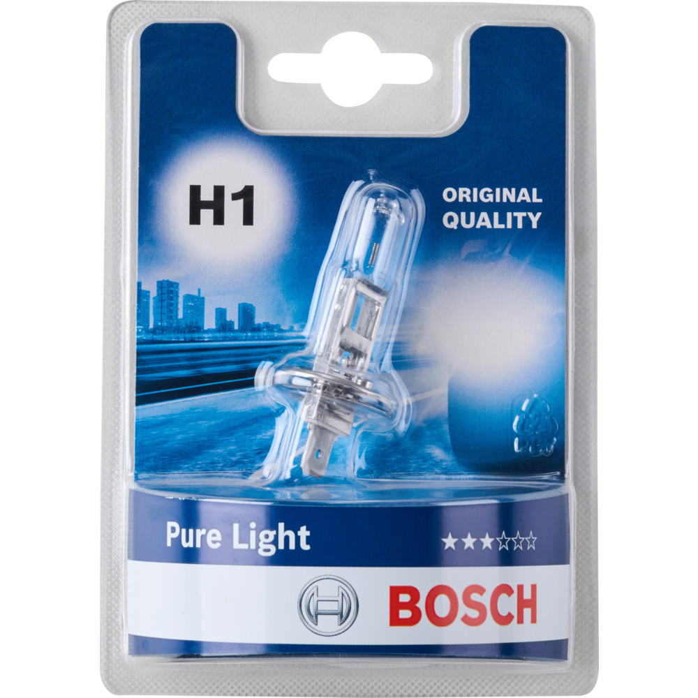 BOSCH Pure Light H1 Halogen-Scheinwerferlampe image number 0