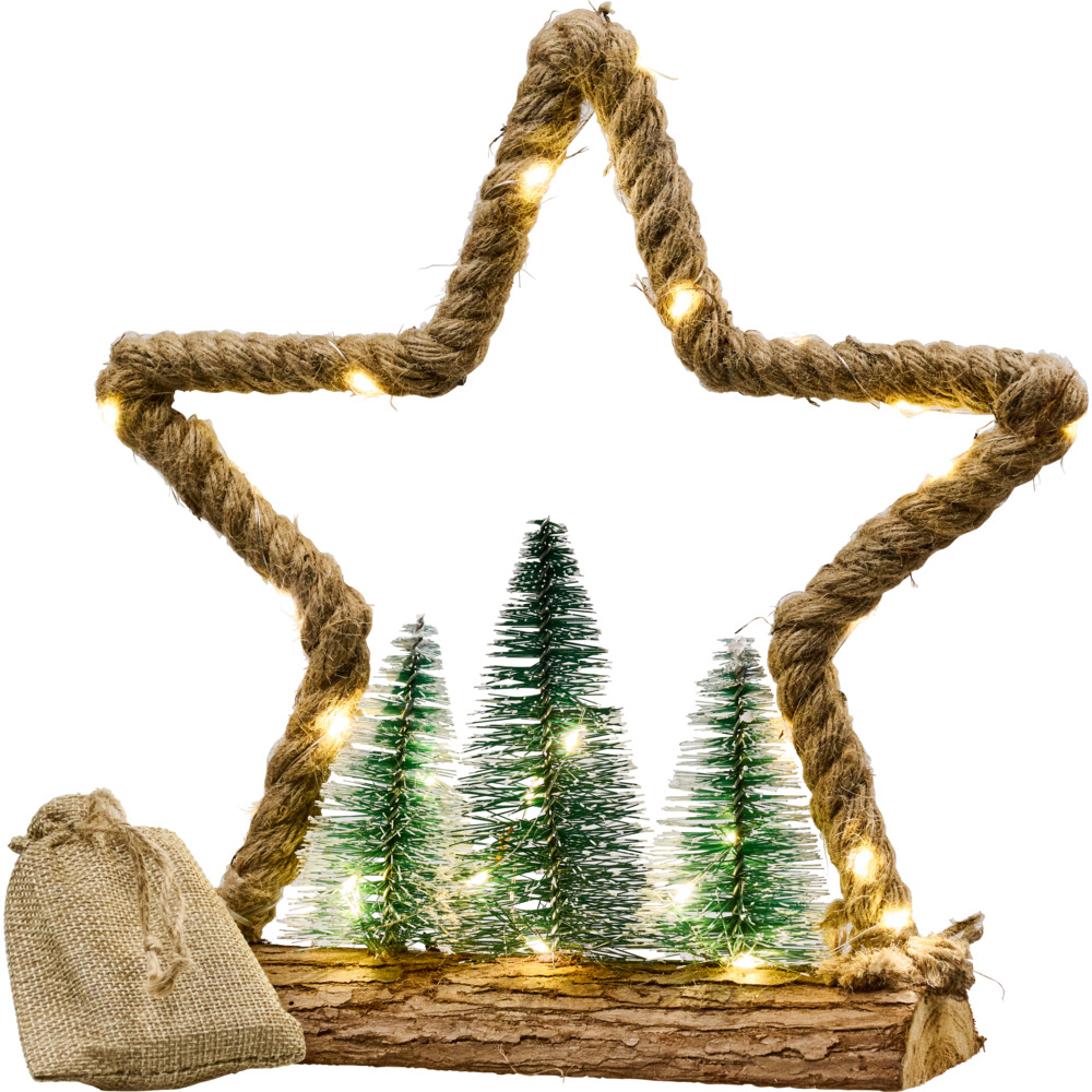 LED-Weihnachtsdeko Jute 30 LEDs 3-fach sortiert image number 2