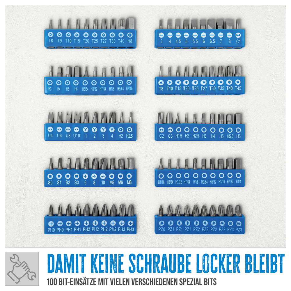 Güde® Steckschlüssel und Bitsatz Set 130-teilig aus CV-Stahl im Koffer image number 5