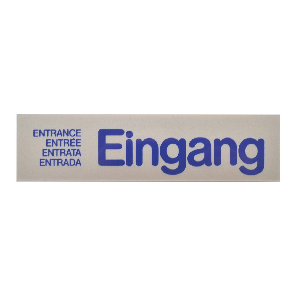 Türschild 160 x 40 mm, selbstklebend, Eingang image number 0