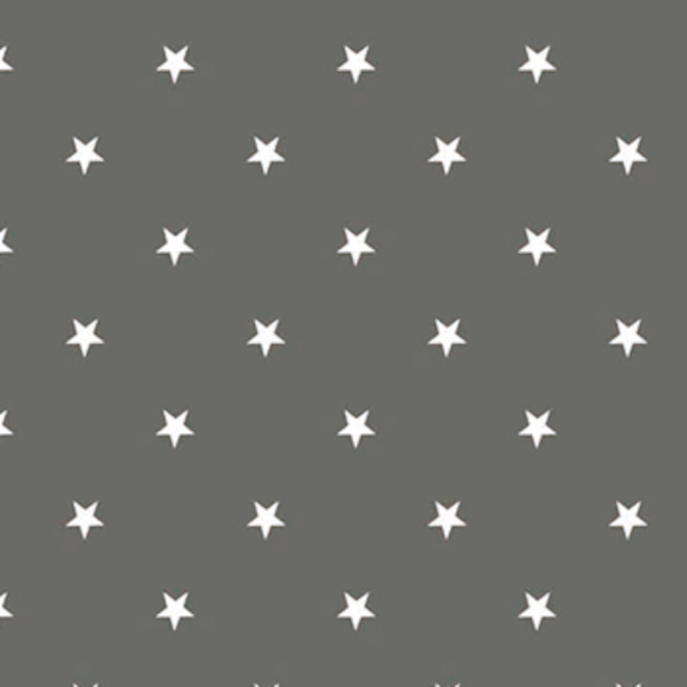 Wachstuch 1,40m Star grau/weiß
