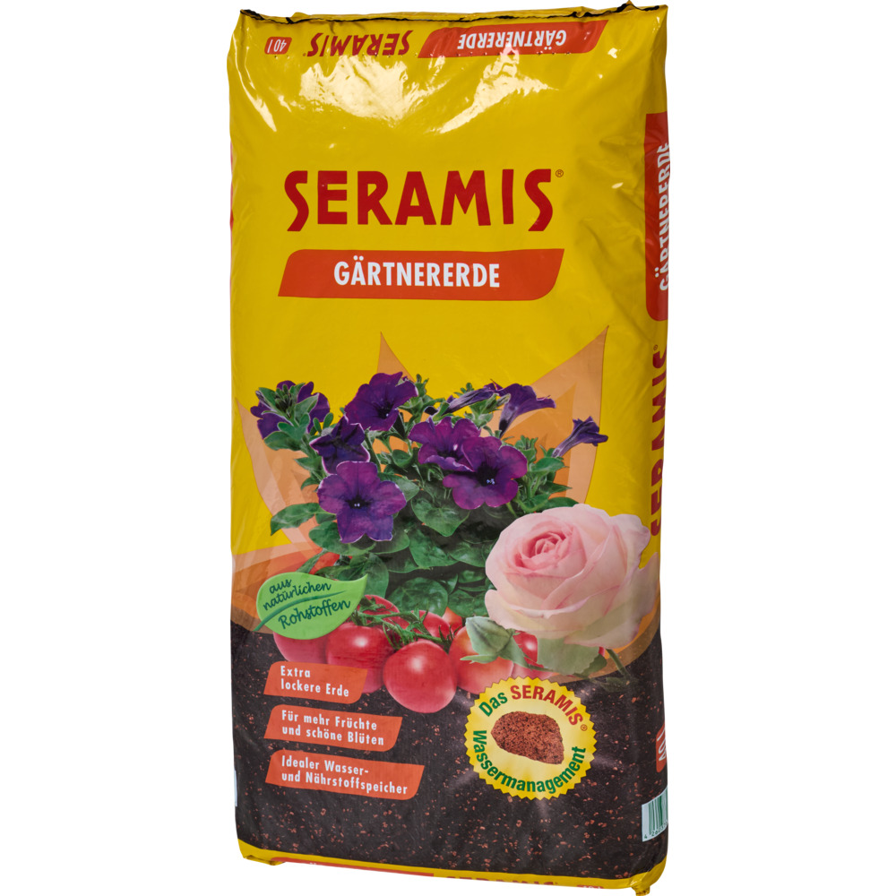 SERAMIS&reg; G&auml;rtnererde 40 Liter, torfreduziert image number 2