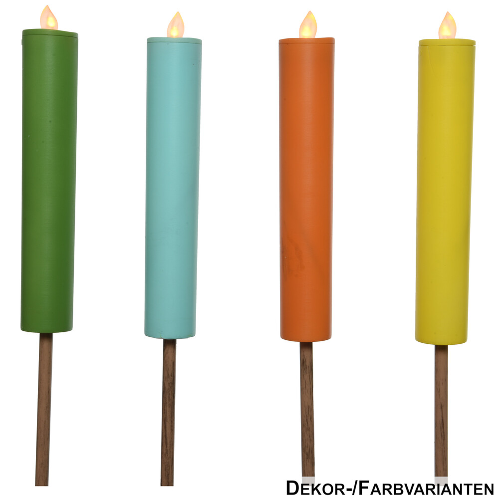 Solarfackel mit LED-Flamme ca. 97 cm - Farbauswahl image number 0