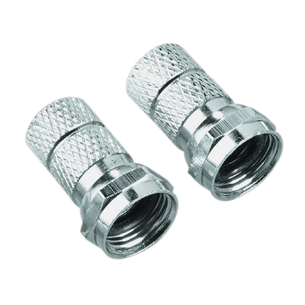 hama® SAT-Adapter-Set, 2 x F-Stecker, 7 mm, 1 x F-Kupplung image number 1