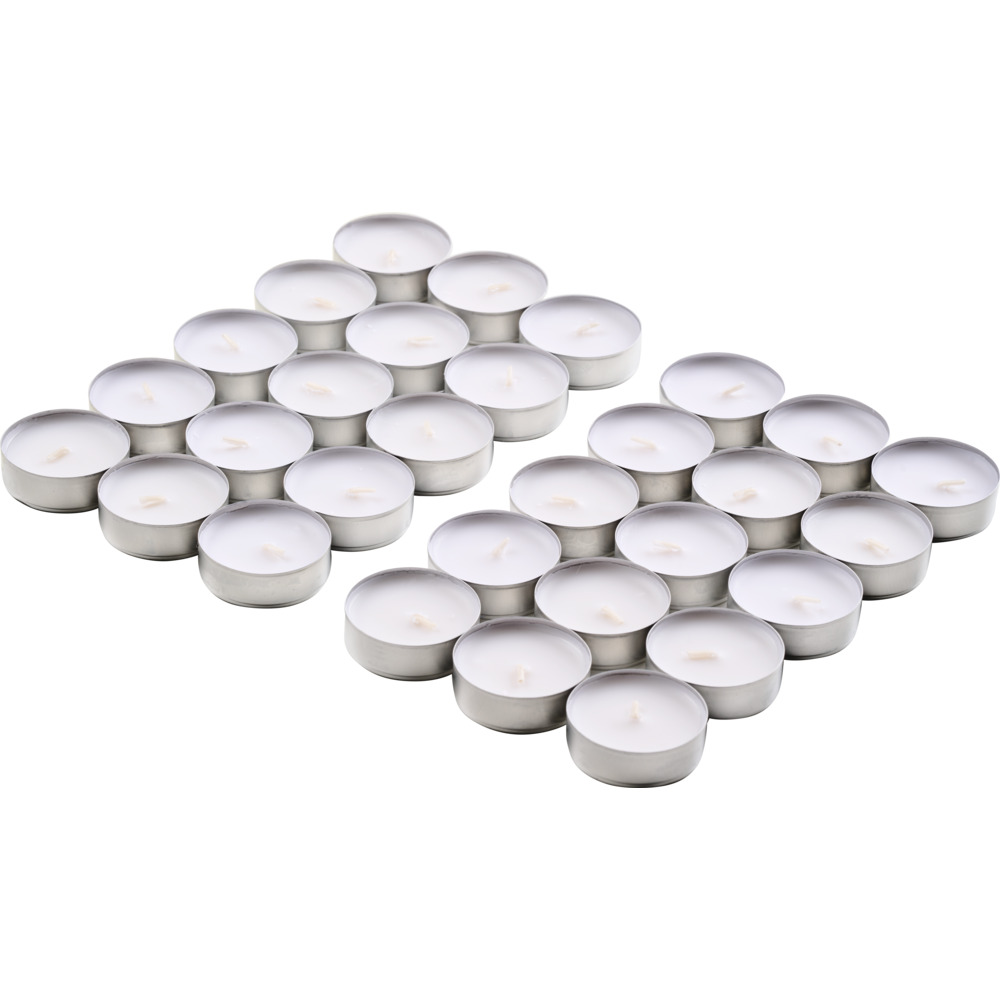 Teelichter 30er Pack wei&szlig;