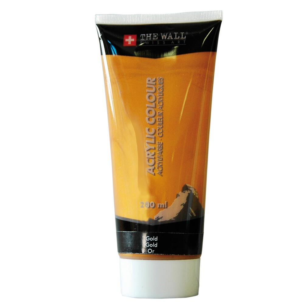 The Wall Acrylfarbe in Gold 200 ml Tube