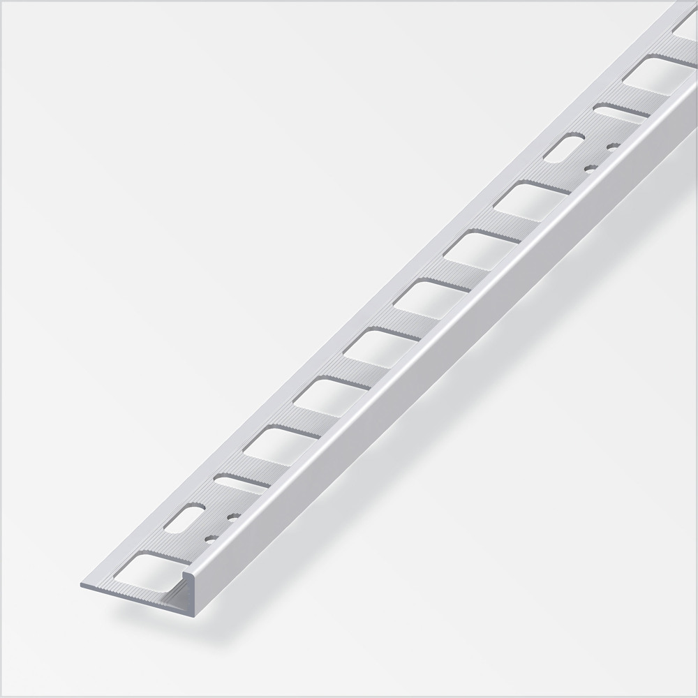 Fliesenprofil Aluminium eloxiert 2500 x 8 x 21 mm silberfarben