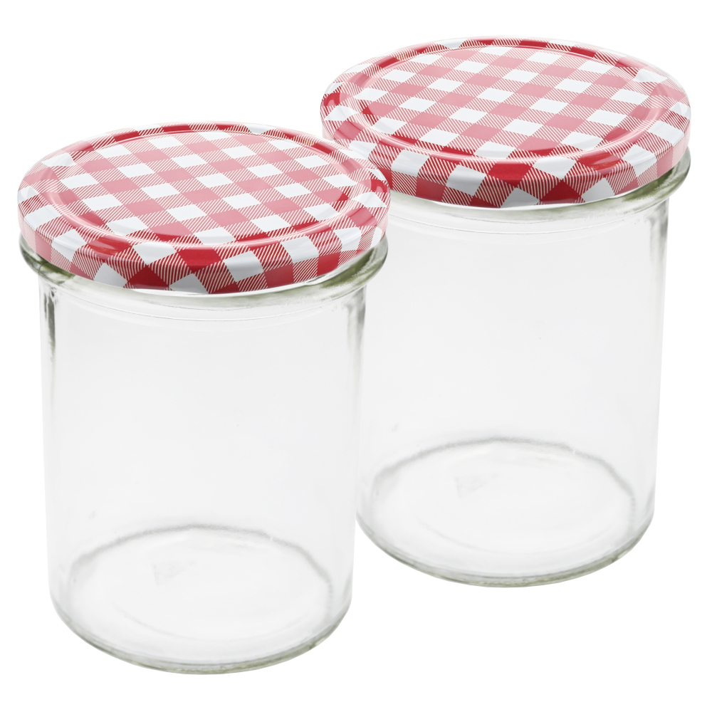 Einmachgläser 2 Stück 435 ml mit Deckel
