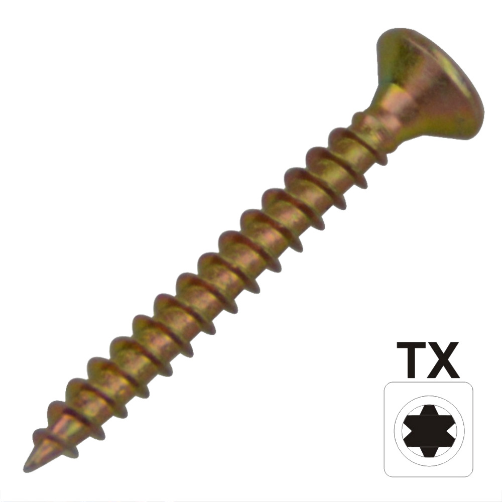 Spanplattenschraube 6,0x50 IVZ T-Profil TX Senkkopf Teilgewinde image number 0
