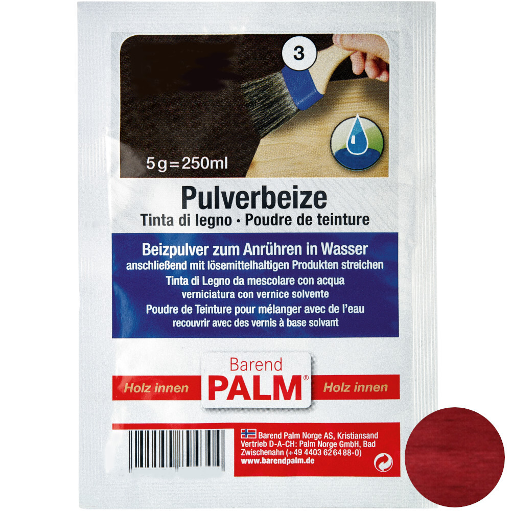 Barend Palm Pulverbeize 5 g Mahagoni-Hell image number 0