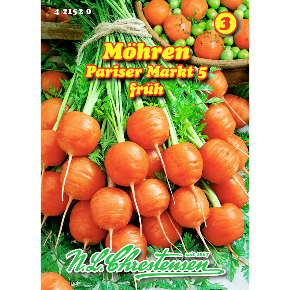 Saatgut Speisemöhre Pariser Markt ca. 5-8 laufende Meter