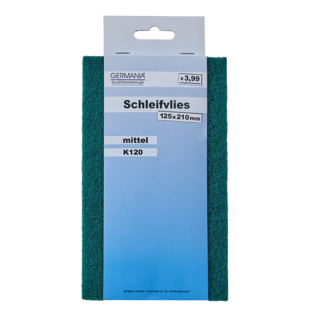 GERMANIA&reg; Schleifvlies K120 mittel 125 x 210 mm