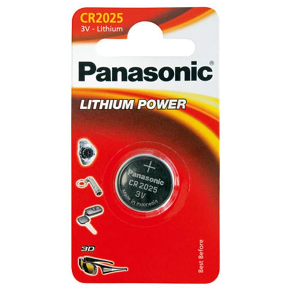 Panasonic Lithium Knopfzelle CR2025 1 Stück, nicht wiederaufladbar image number 0