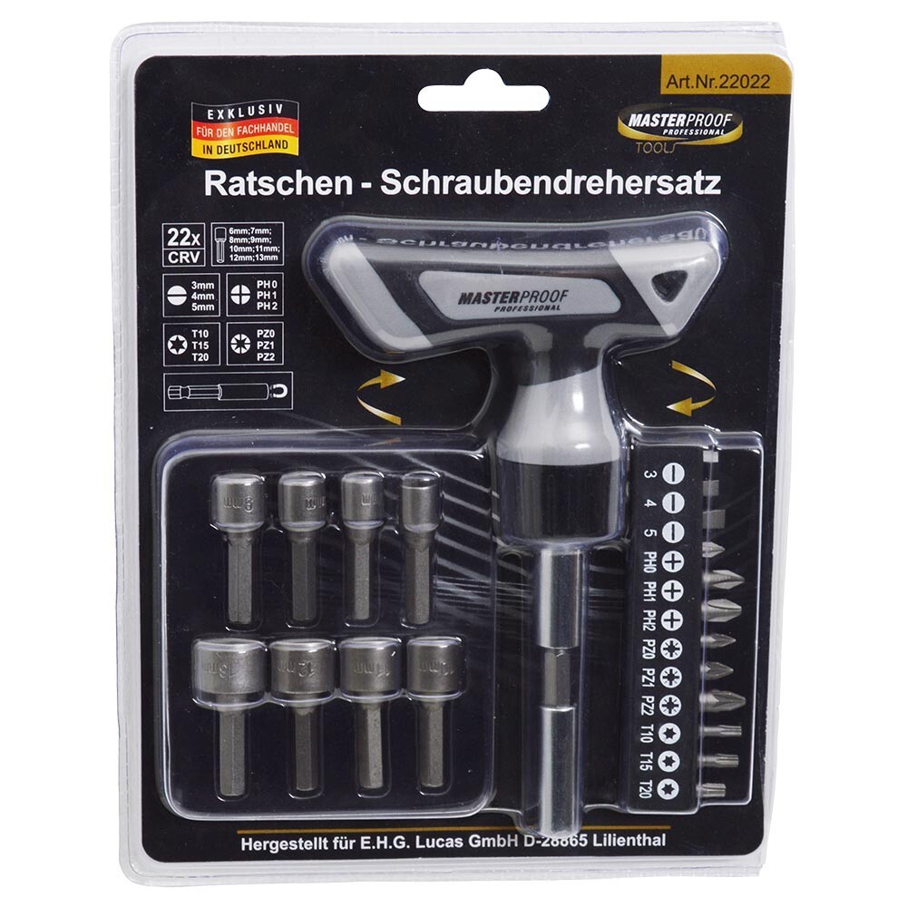 Ratschenschraubendreher Satz 22-teilig