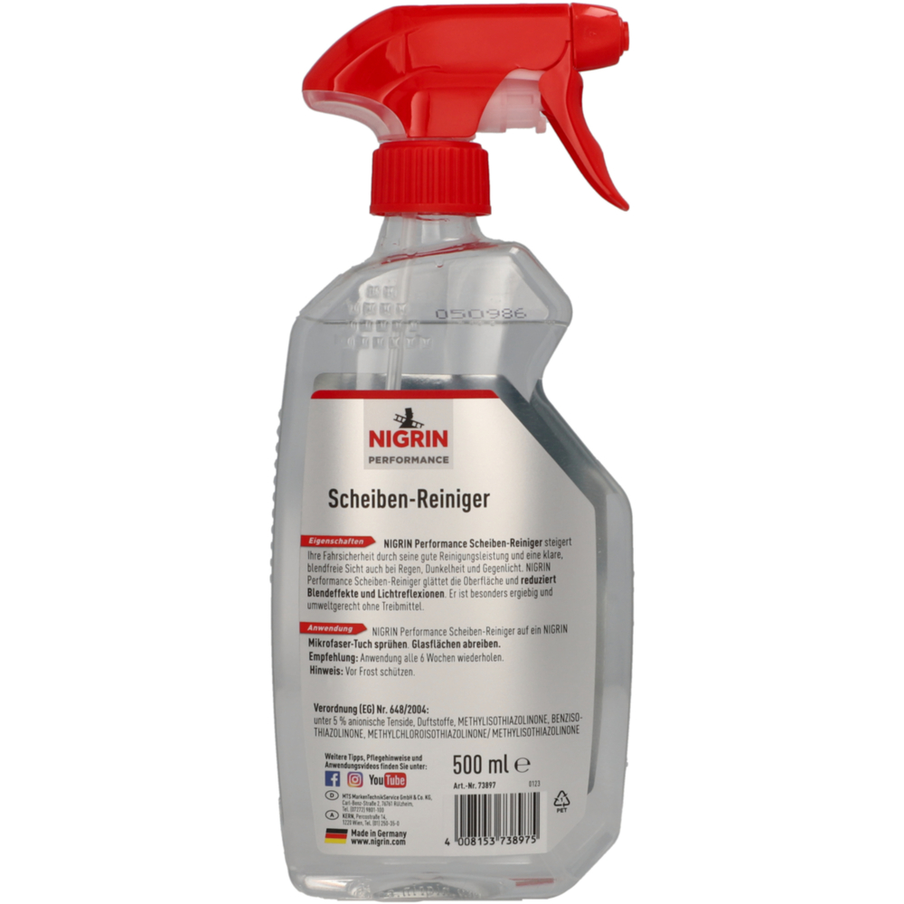 Nigrin Auto-Scheibenreiniger mit Nikotinl&ouml;ser, 500 ml image number 1