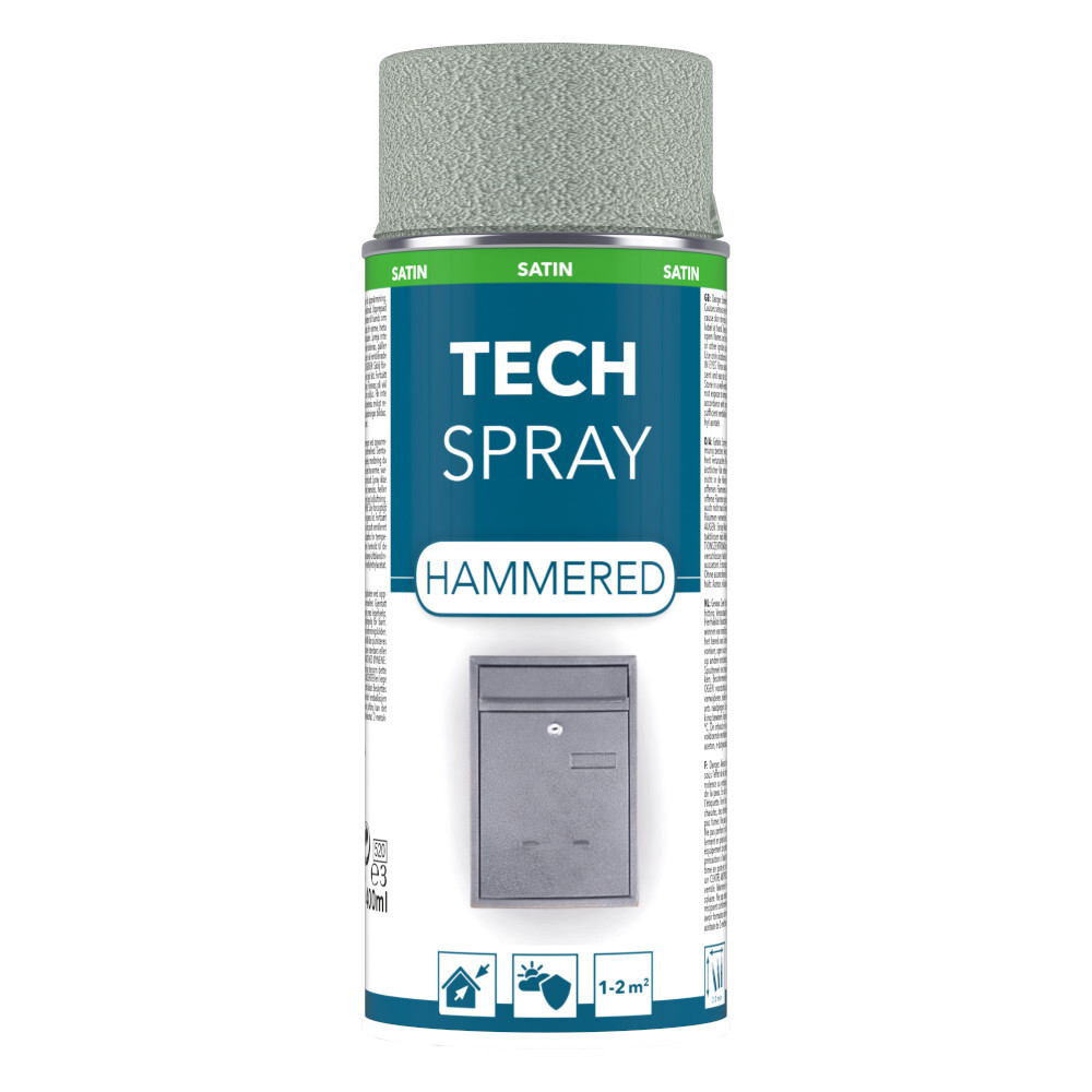 Sprühlack 400ml silber Hammerschlag Effektspray glänzend