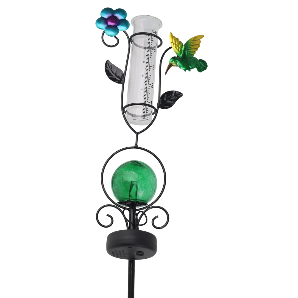 Solar Gartenstecker in verschiedenen Designs mit Regenmesser image number 5
