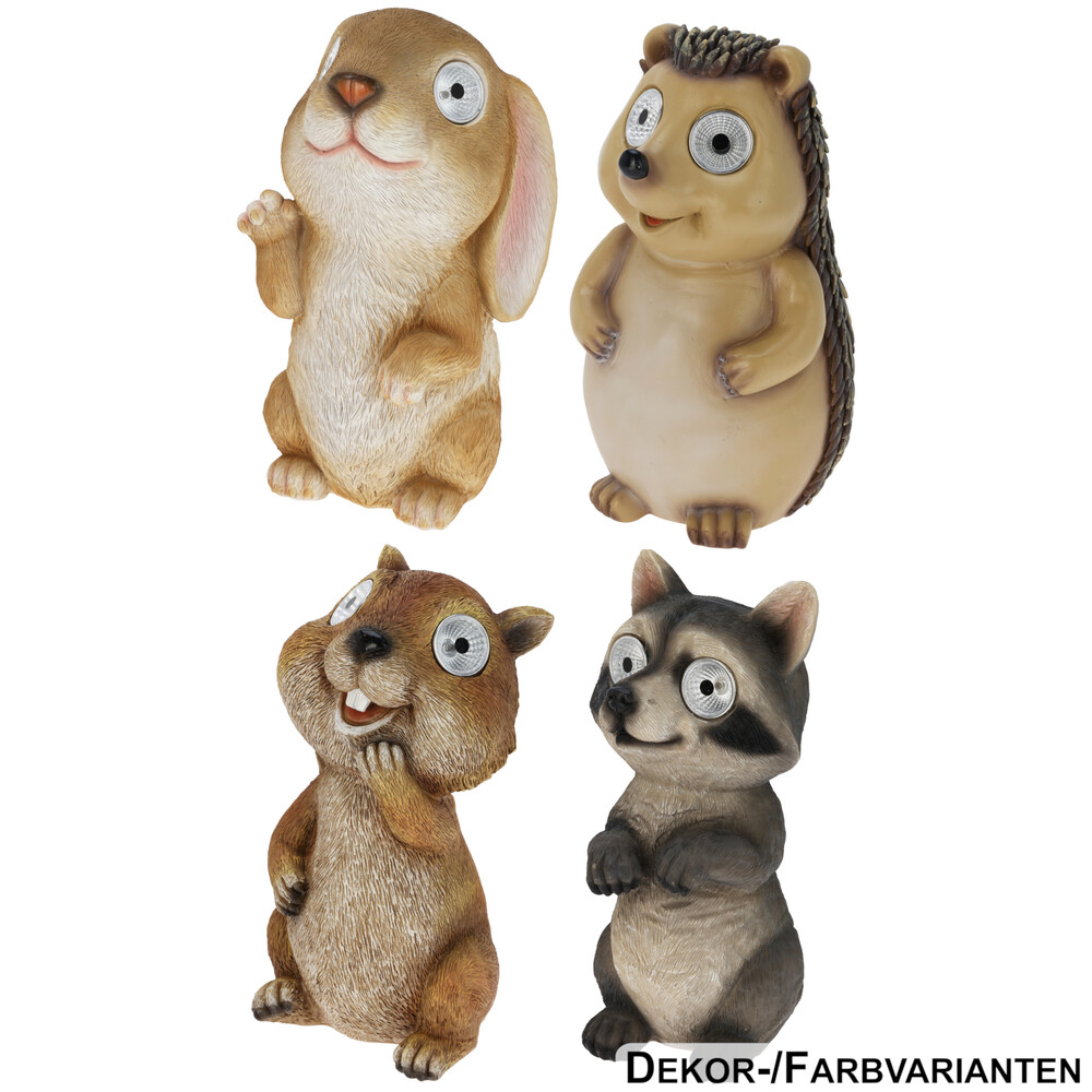 Solar-LED-Tierfiguren, 4-fach sortiert