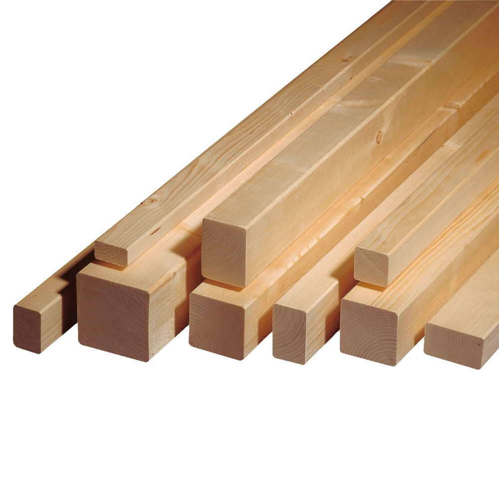 Holzlatte 24 x 44 x 2000 mm aus Fichte/Tanne gehobelt