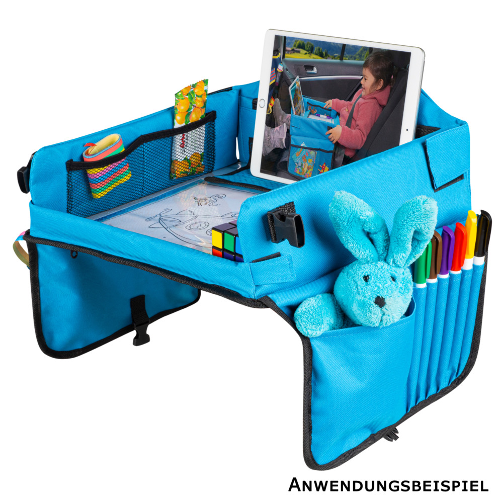 Kinder Reisetisch Auto 33,5 x 41 x 3 cm hellblau image number 1