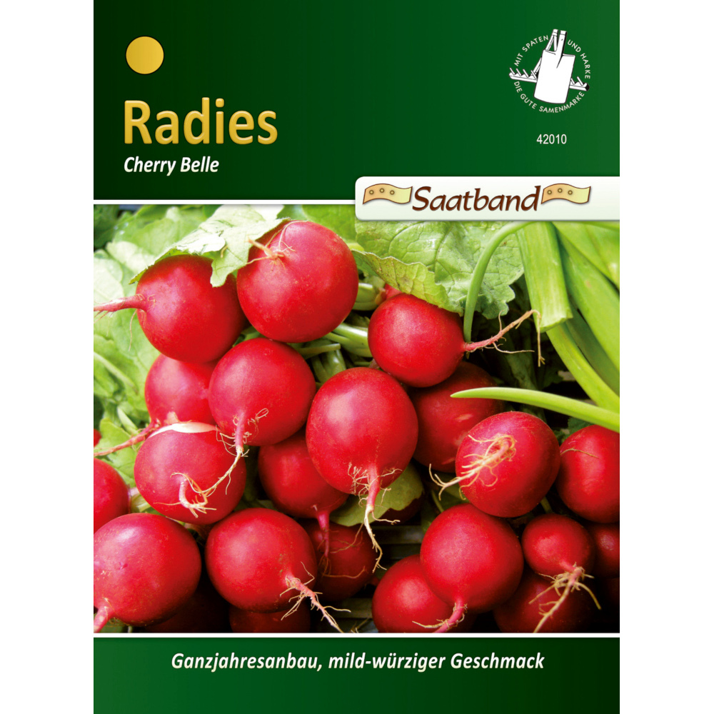 Saatgut Radies Cherry Belle ca. 2 Meter Saatband