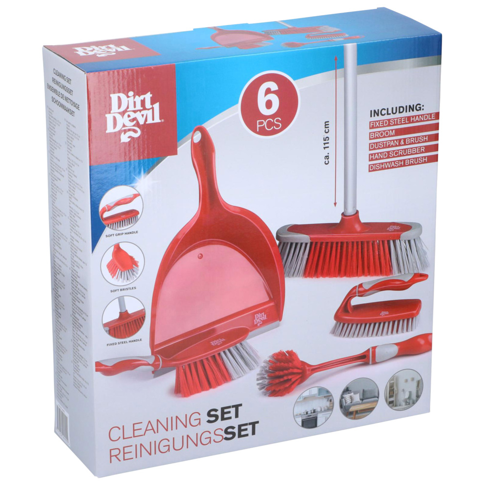 Dirt Devil Putz-Set 6-teilig rot-grau image number 5