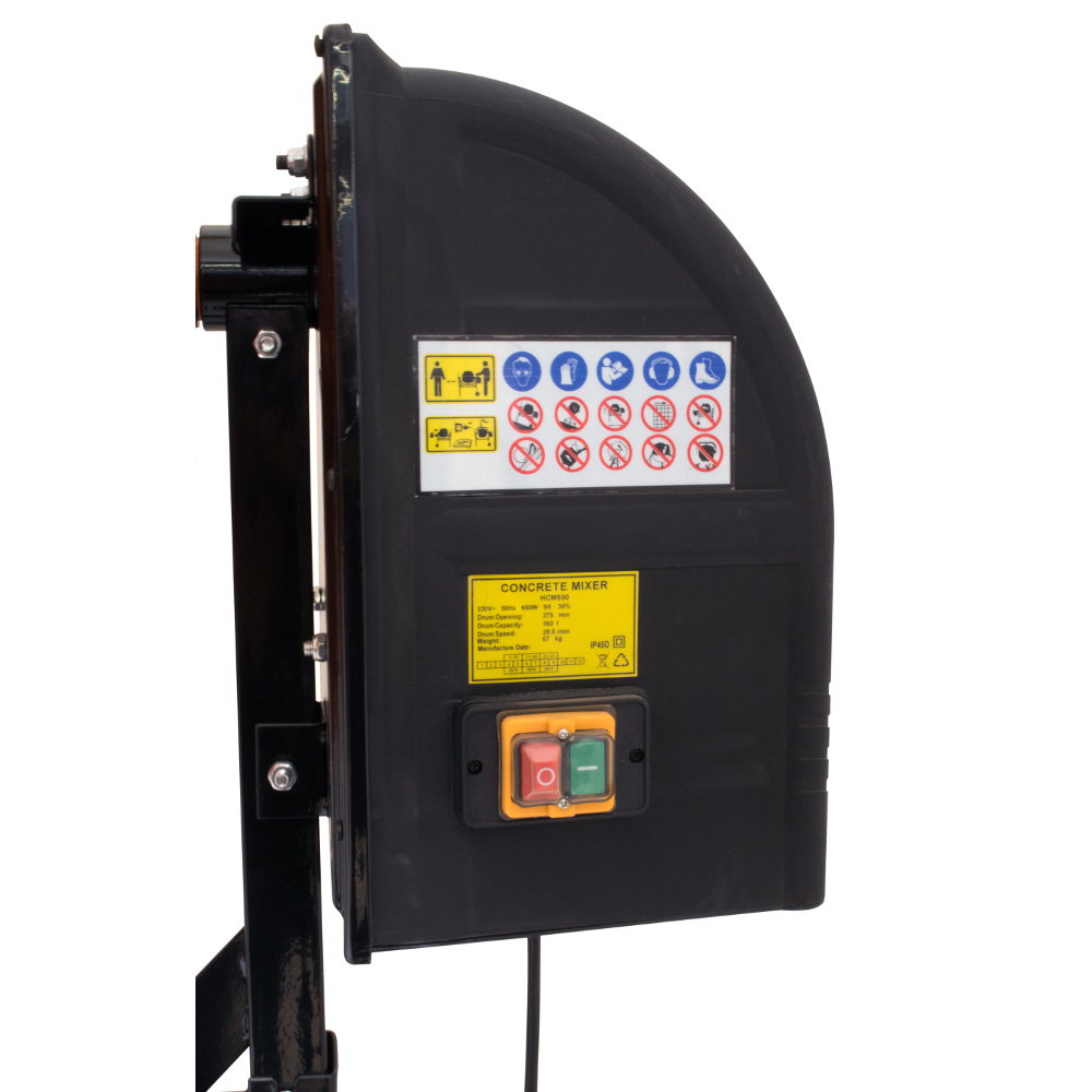 Güde® Betonmischer GBM 160 800 Watt mit 160 Liter Fassungsvermögen image number 4
