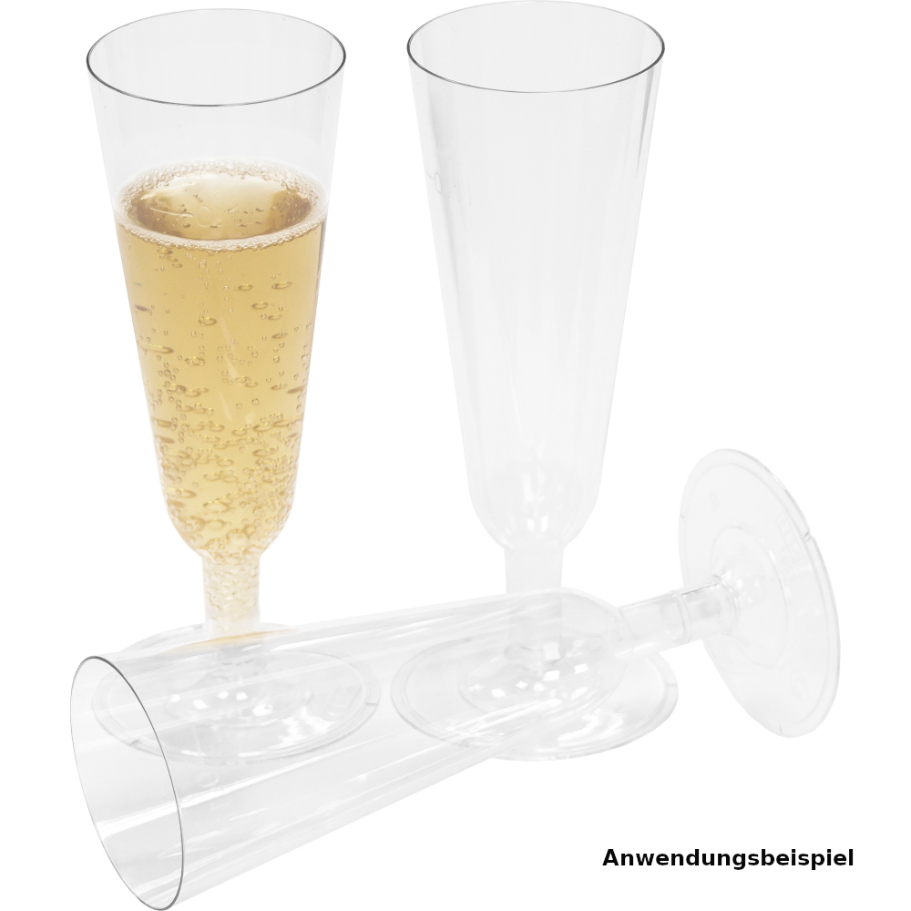 Sektgl&auml;ser 4 St&uuml;ck klar aus Kunststoff image number 3