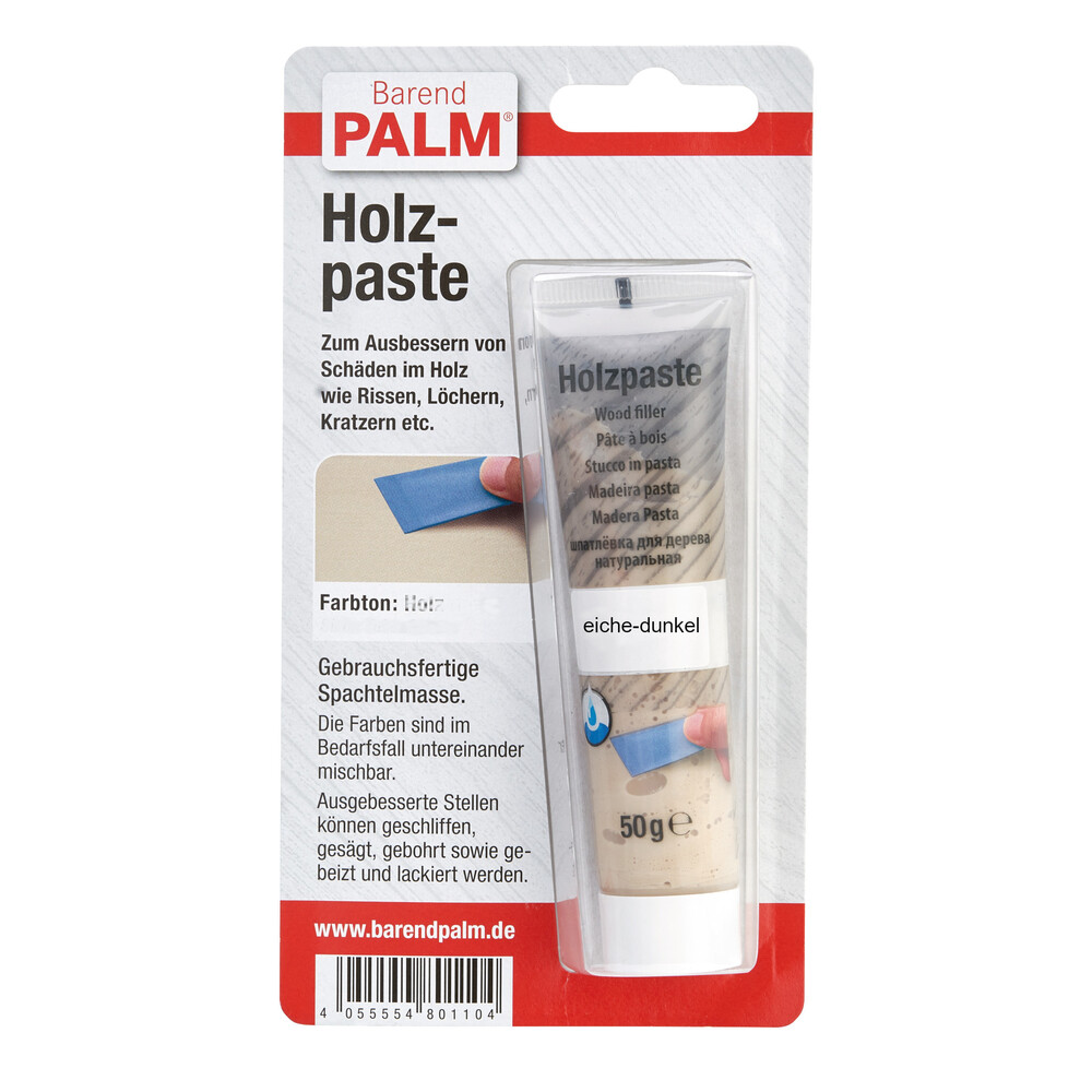 Barend Palm Holzpaste Eiche-Dunkel 50 g image number 0