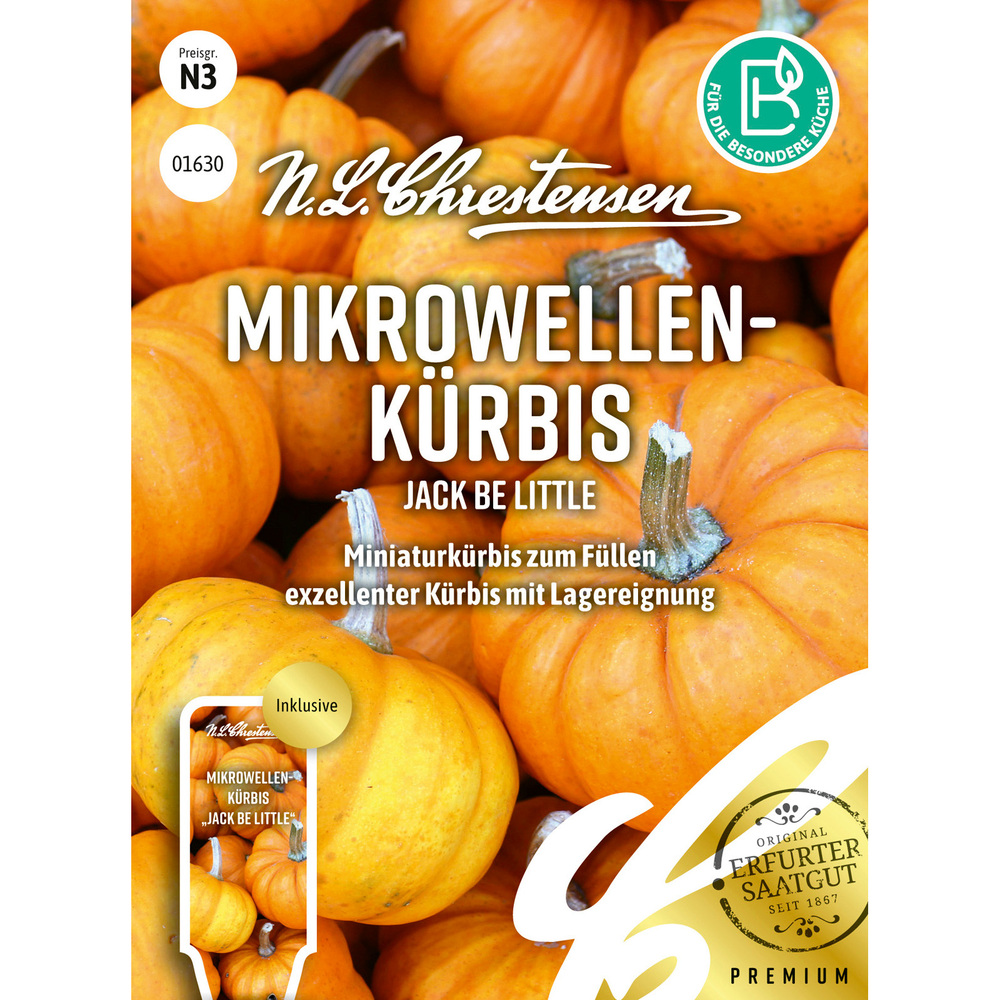 Saatgut Mikrowellen-Kürbis Jack Be Little image number 0