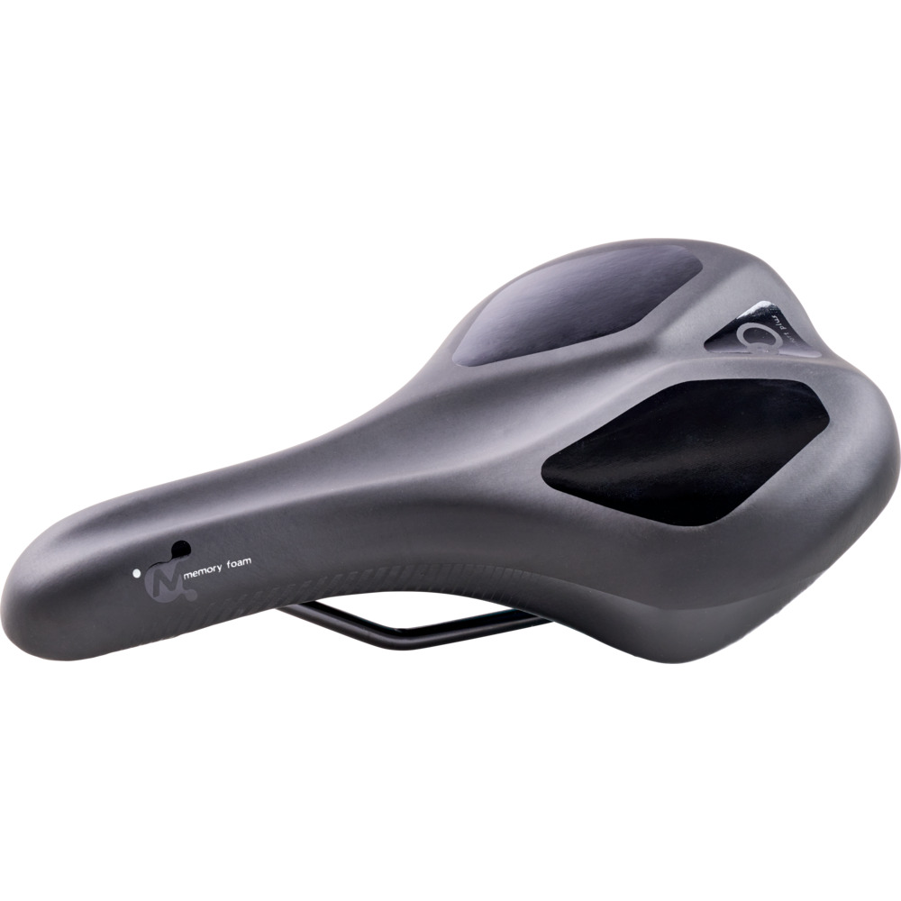 Trekking‑Sattel mit "Memory Foam", schwarz