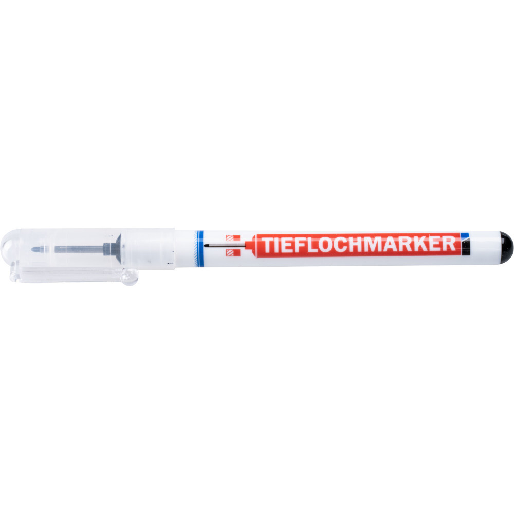 GERMANIA® Tieflochmarker schwarz 140 mm mit Skalierung und Clip image number 1