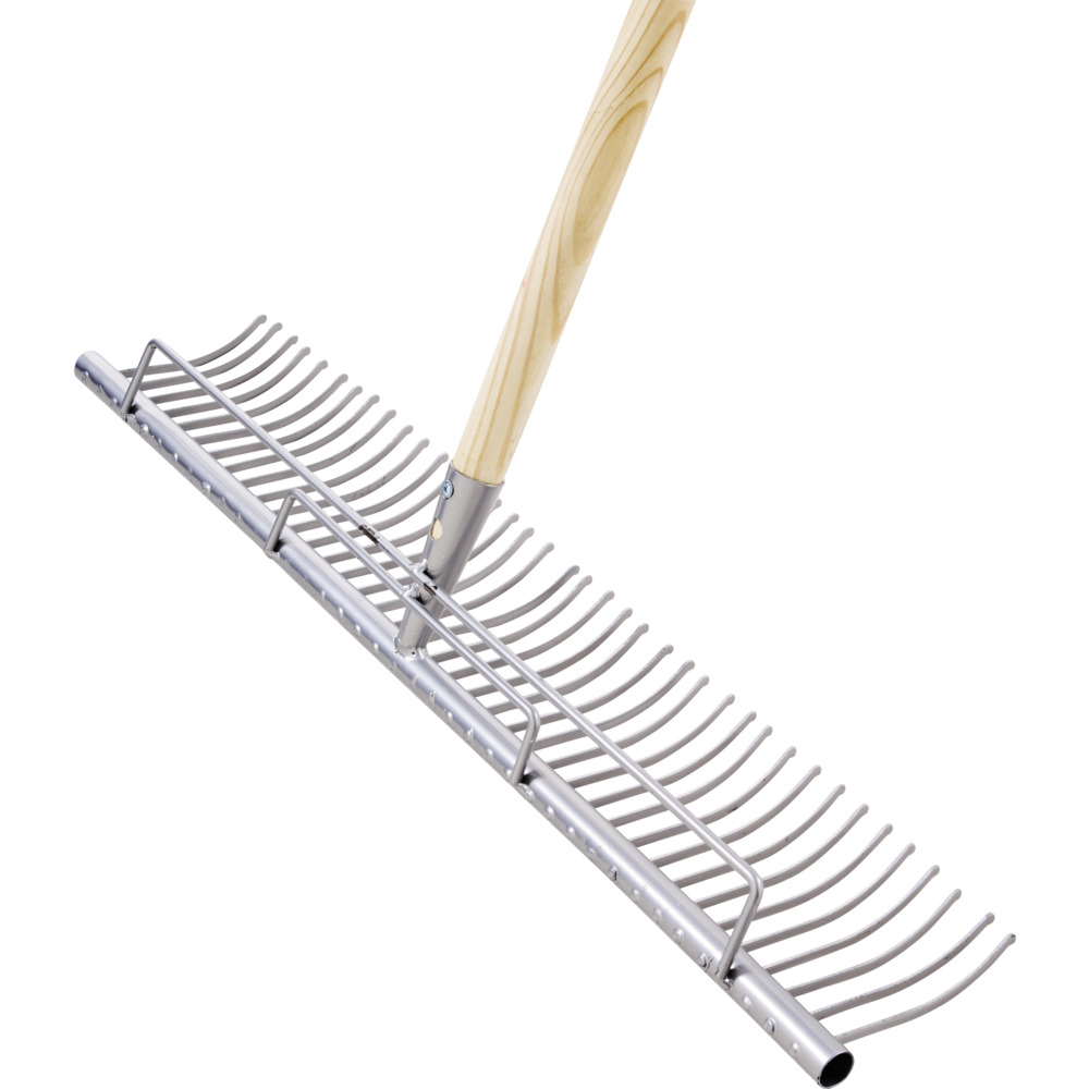 Gartenrechen 70cm Metall Holzstiel Fanggitter image number 1