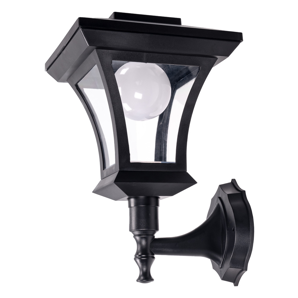 LED-Solarlaterne mit Wandhalterung