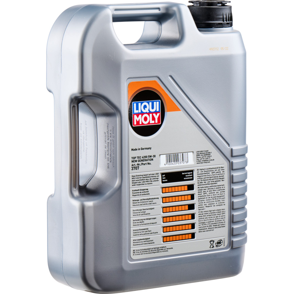 LIQUI MOLY Motoröl 5 Liter Top Tec 4200 5W-30 image number 2
