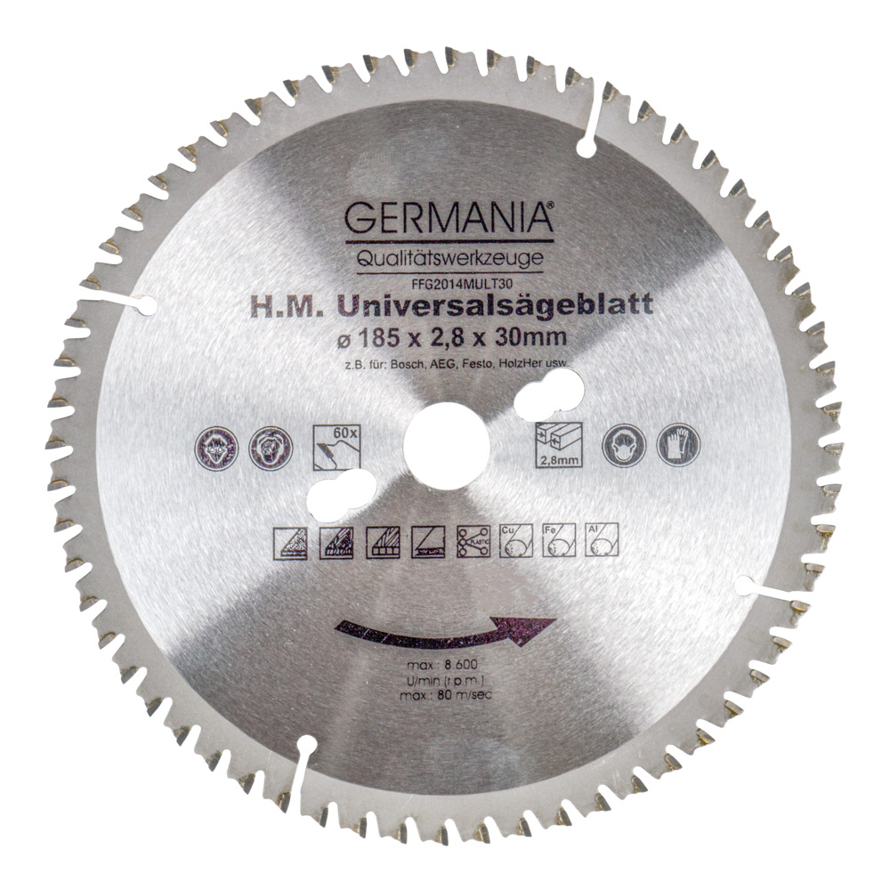 HM Multi Sägeblatt 185x2,8 mm 60 Zähne universal