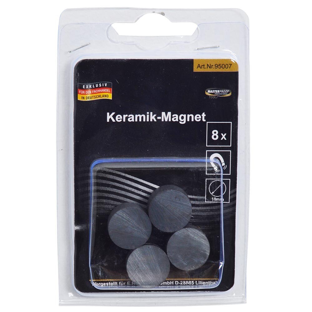 Keramikmagnet 18 mm 8 Stück image number 2