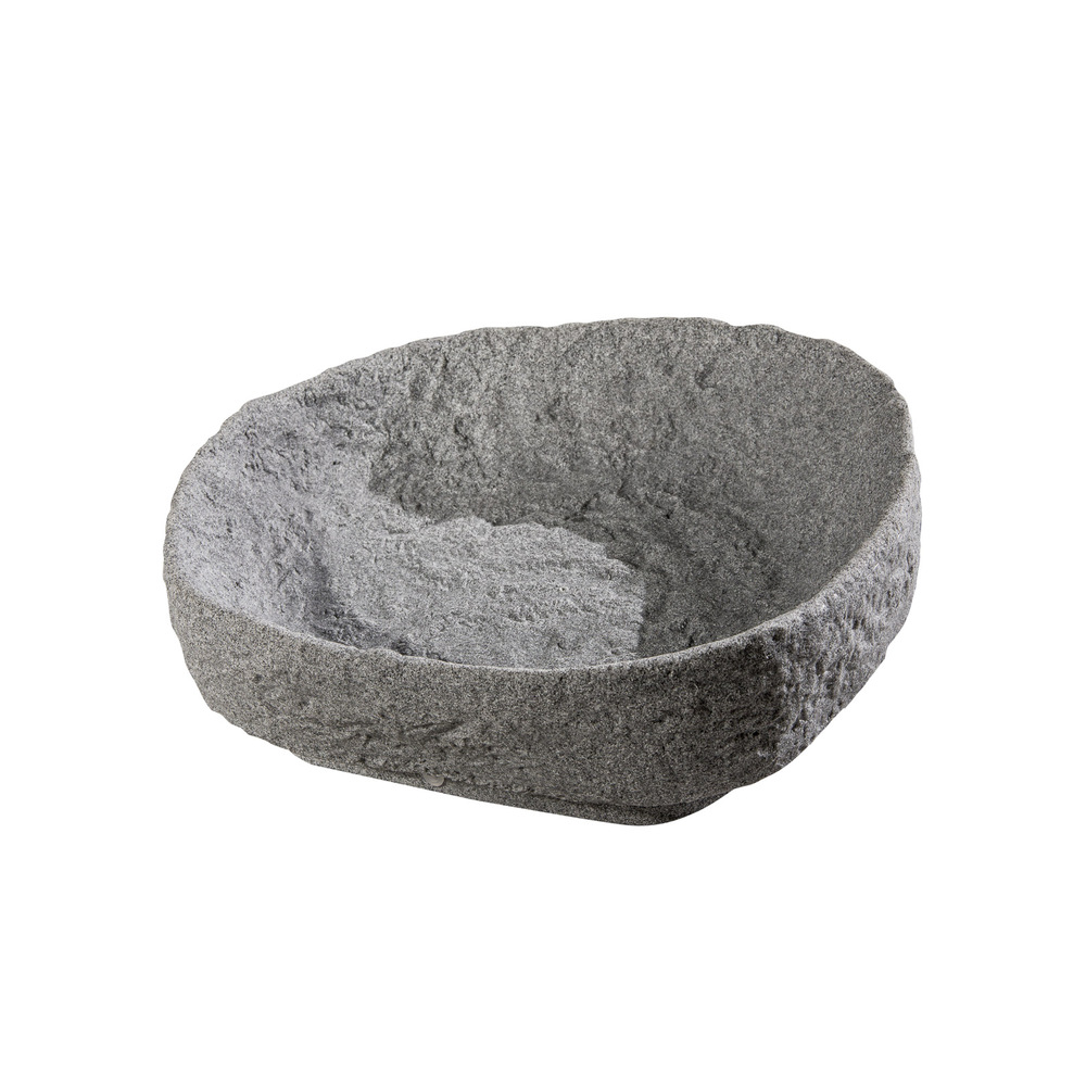 GreenLife Pflanzschale f&uuml;r Regenspeicher ''Hinkelstein'', granitgrau