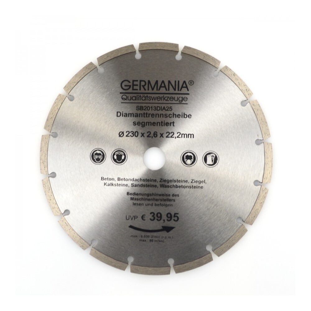 Diamanttrennscheibe 230 x 2,6 mm Segmentiert image number 0