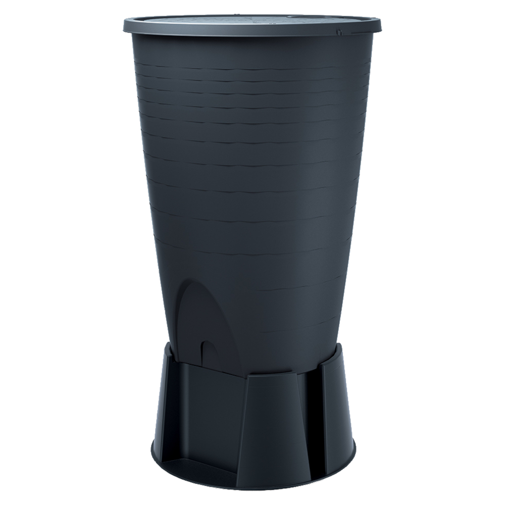 Prosperplast Regentonne Peruno Set 260 Liter Anthrazit image number 1
