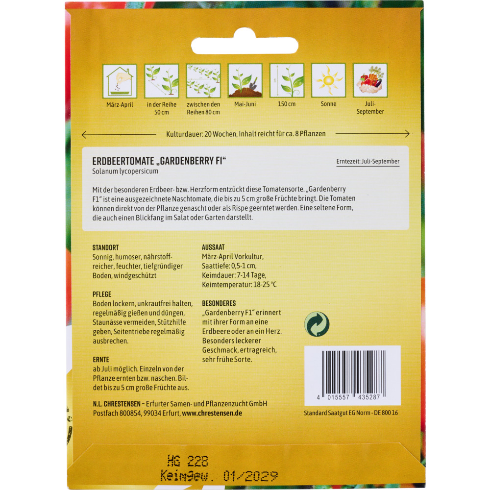 Saatgut Erdbeertomate Gardenberry F1 image number 1