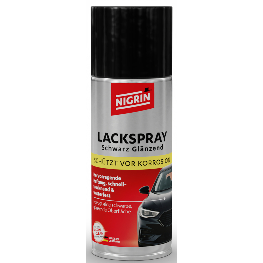 Nigrin Lackspray schwarz, gl&auml;nzend, 400 ml image number 0