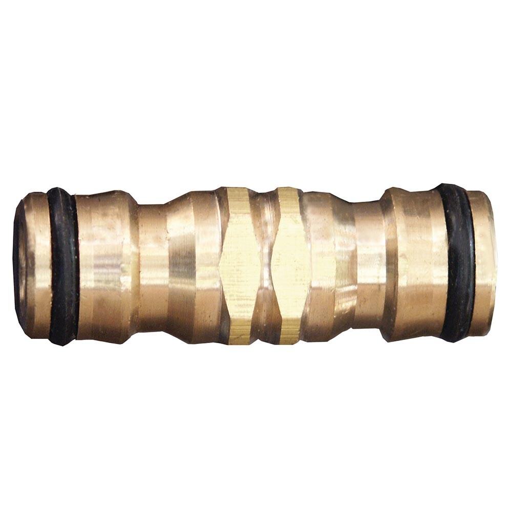 Doppelstecker 1/2" Messing Stecksystem image number 0