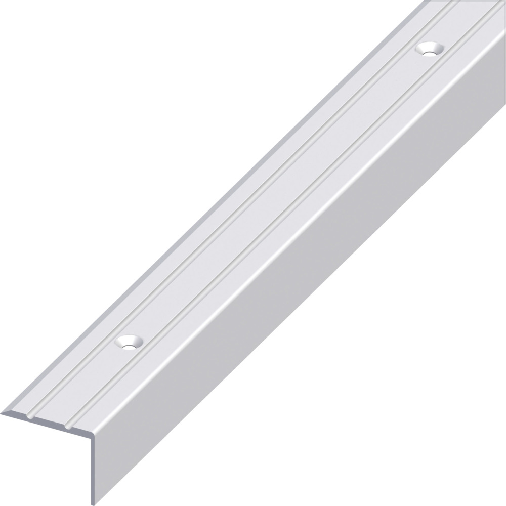 Treppen-Profil schmal Aluminium eloxiert 2000 x 25 x 20 mm silberfarben image number 0