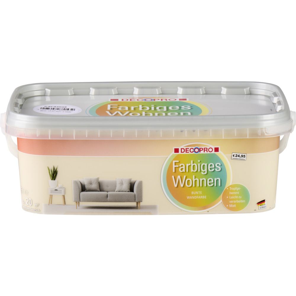 DECOPRO Wandfarbe 2,5 Liter caramel matt image number 3