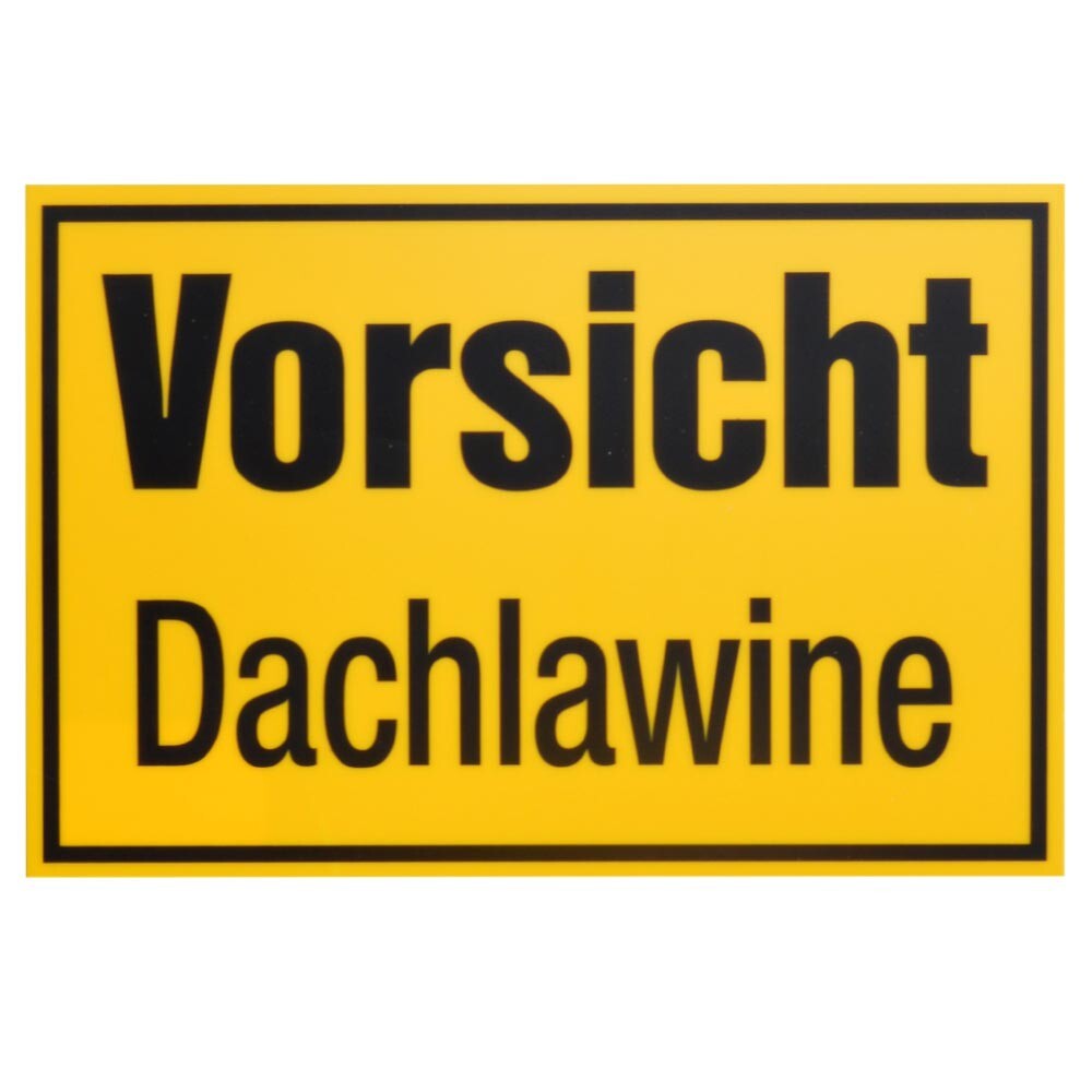 Schild Vorsicht Dachlawine 300 x 200 mm image number 0