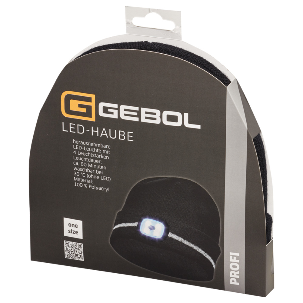 Gebol Mütze mit LED-Licht und Reflektorstreifen image number 1